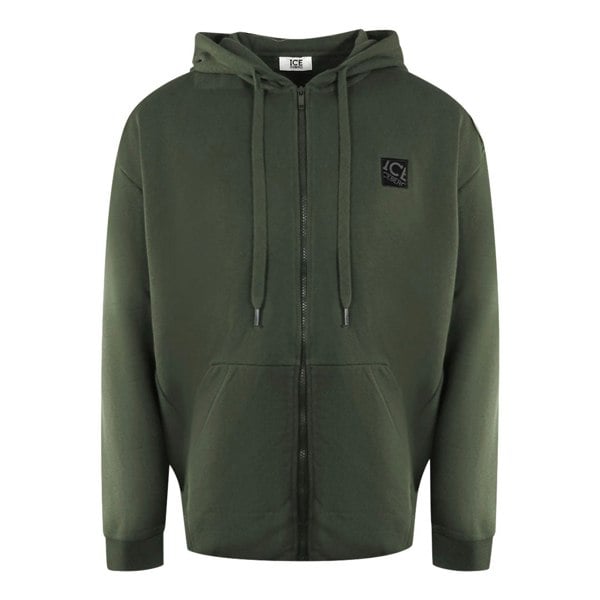 Ice Iceberg S1M-E04163415334 Green Zip Hoodie Mens S