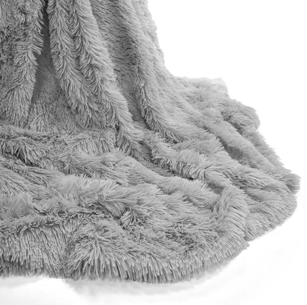 HomeSpace Direct Cuddles Luxury Faux Fur Soft Blanket