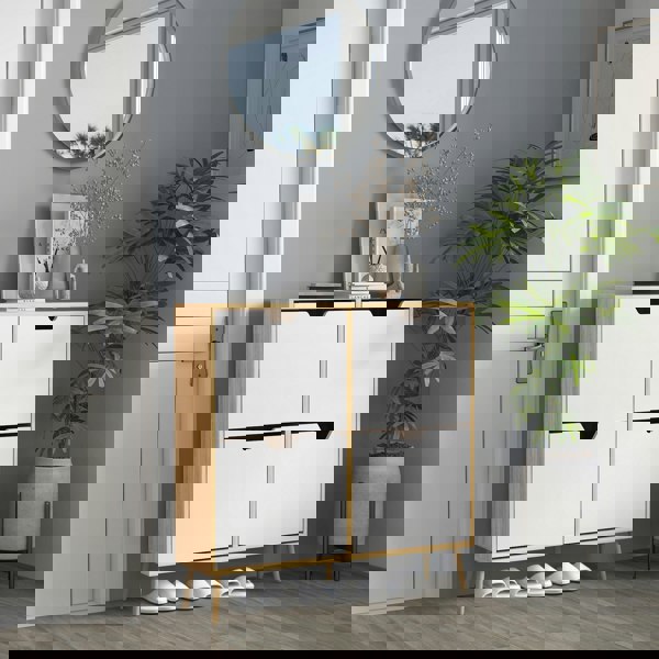 Flip-down Shoe Cabinet