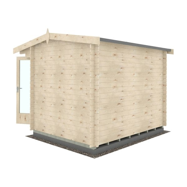 Shire Marlborough 8Gx10 Log Cabin 28mm interlock cladding - Best Shed