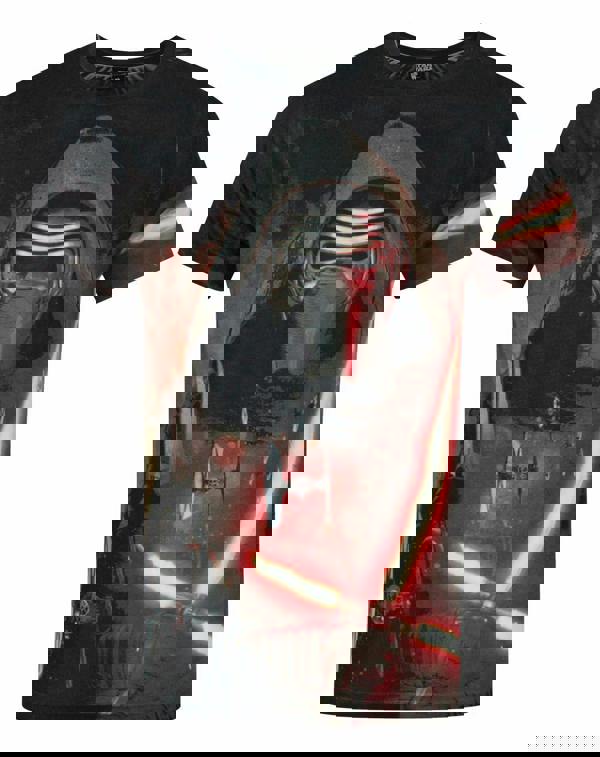 Star Wars Mens White Kylo Ren Short Sleeved T-Shirt