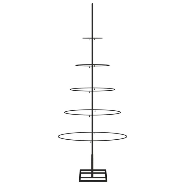 Berkfield Metal Christmas Tree for Decoration Black 125 cm