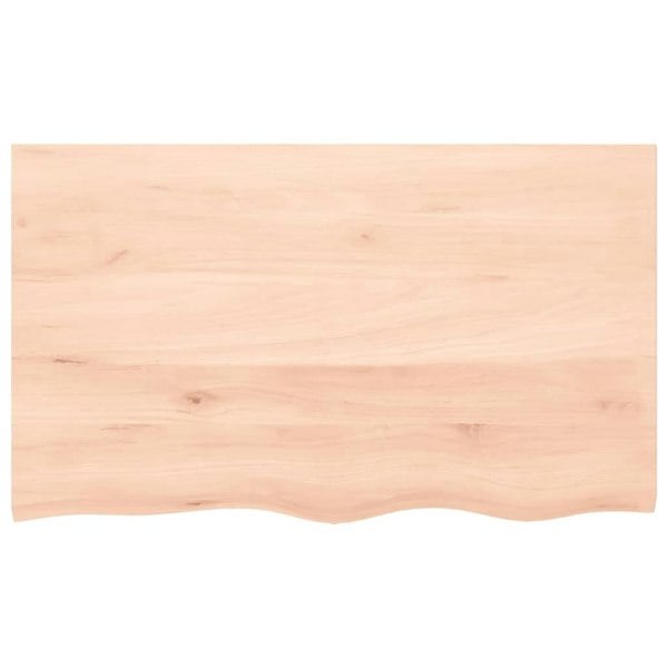 Berkfield Bathroom Countertop 100x60x2 cm Untreated Solid Wood