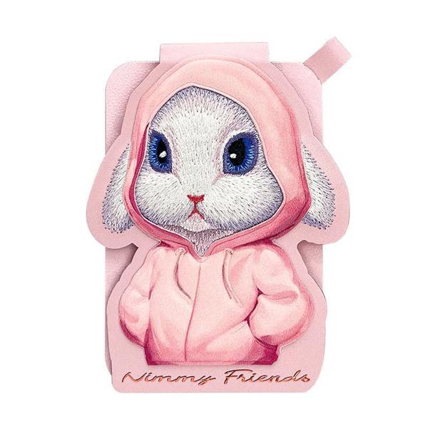 Nimmy Friends Nimmy Fashion & Cute Pink Rabbit Series Embroidery Magnetic Stand with MagSafe Pink - N-CXMC-ZJKT-08