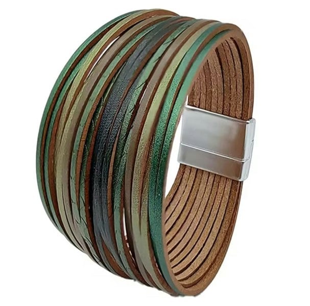 One Of A Kind Club Greens wide twisted bracelet