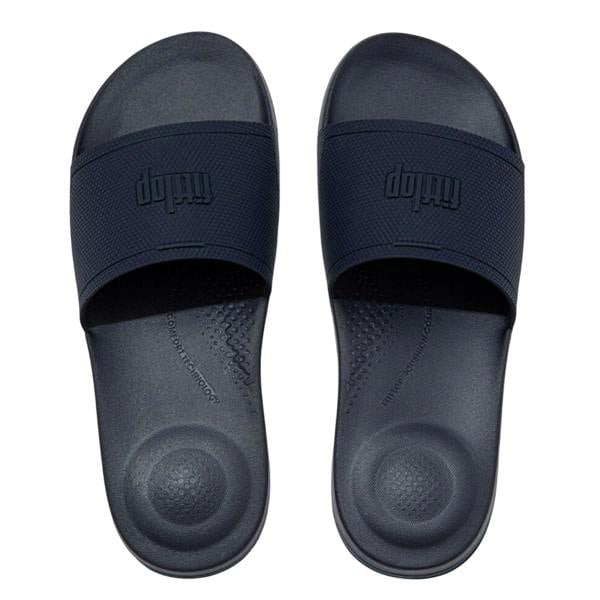 Fit Flop Unisex Adult iQushion Pool Sliders - Navy - 
