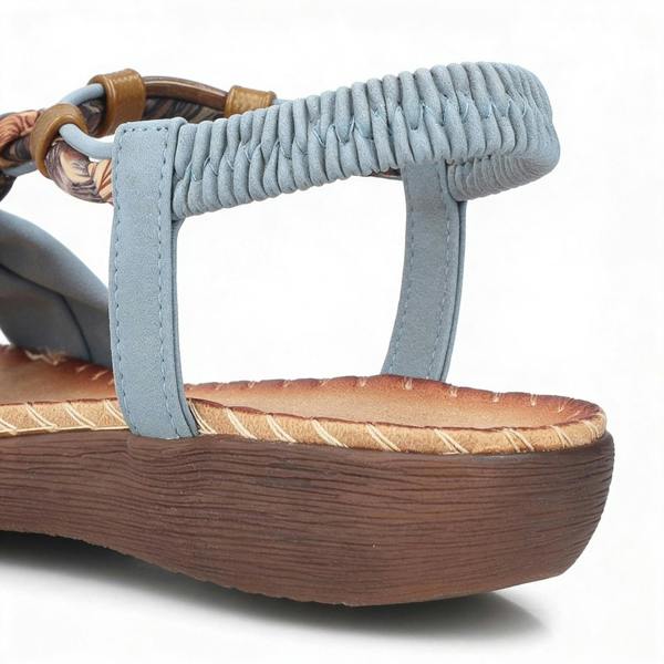 Rieker V7568 Ankle Strap Sandals   in  Blue