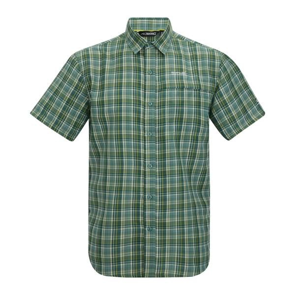 Regatta Mens Mindano Multi Check Short-Sleeved Shirt - Arctic