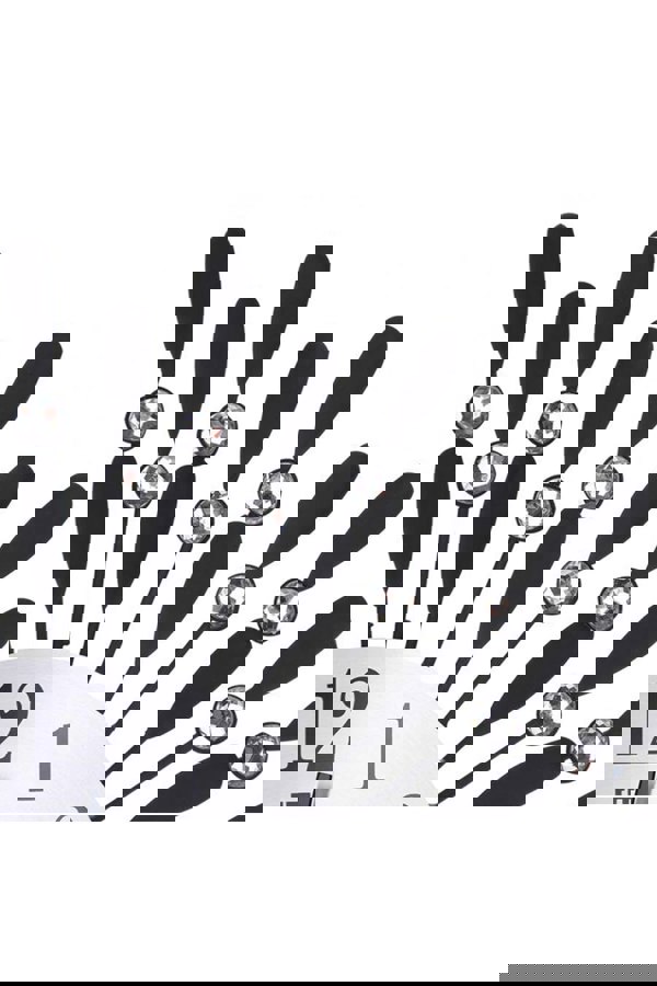 Living and Home D37.5Cm Metal Ackerly Wall Clock