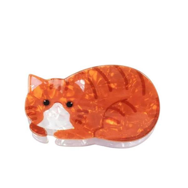 Gold Trip Ginger Cat Claw Clip
