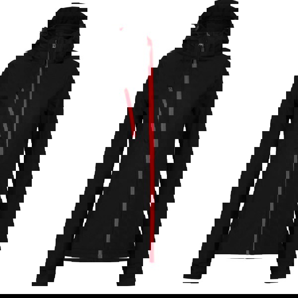 Regatta Womens/Ladies Venturer 3 Layer Hooded Soft Shell Jacket - Black/Red