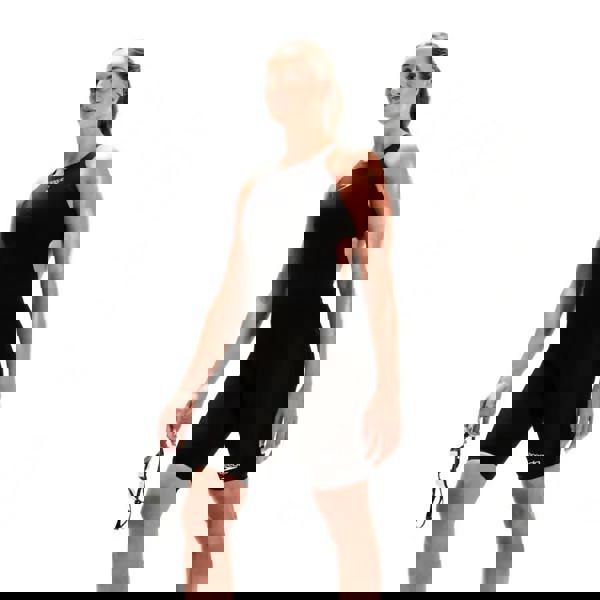 Black Speedo Fastskin LZR Ignite Kneeskin swimsuit with sleek design