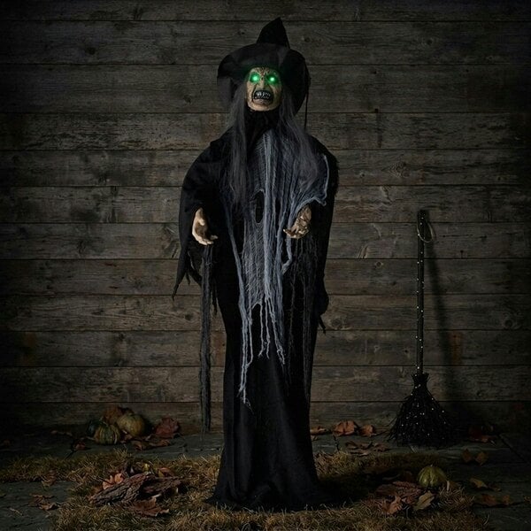 Garden Greatness Animated Haunted Cackling Witch Decoration