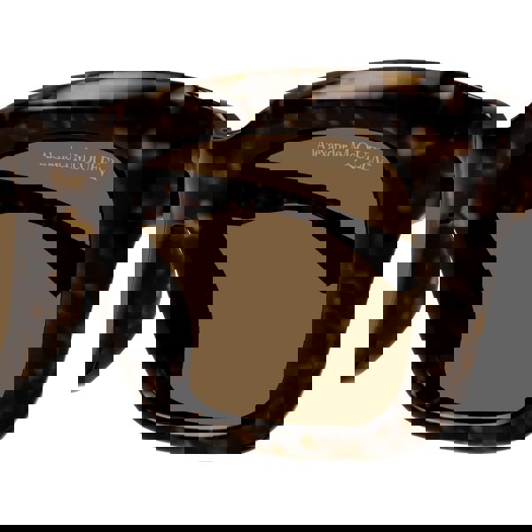 Alexander McQueen Tortoiseshell Skull Women's Sunglasses – Dark Brown