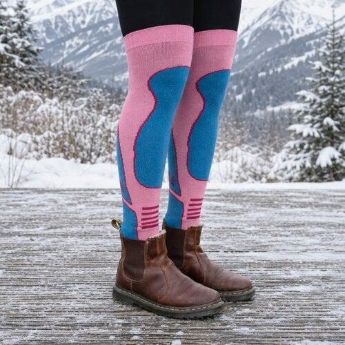 Sock Snob 12 Pack Mens Ladies Knee High Wool Ski Socks 2.0 TOG Full Cushion Socks