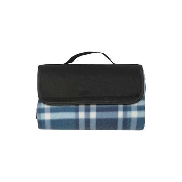 Mountain Warehouse Fleece Checked Picnic Mat - Blue