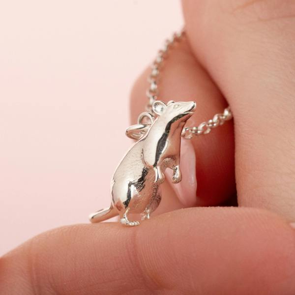 Mylee London Rat Silver Necklace - Personalised