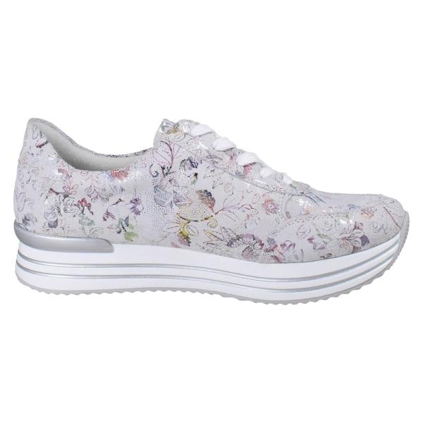 Remonte Ladies Remonte Patterned Trainers With Side Zip D1326