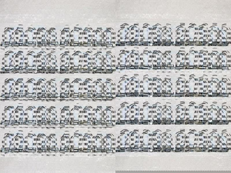 x50 22MM Galvanised Commercial Bow Shackles - Chain Connector Caravan Tether