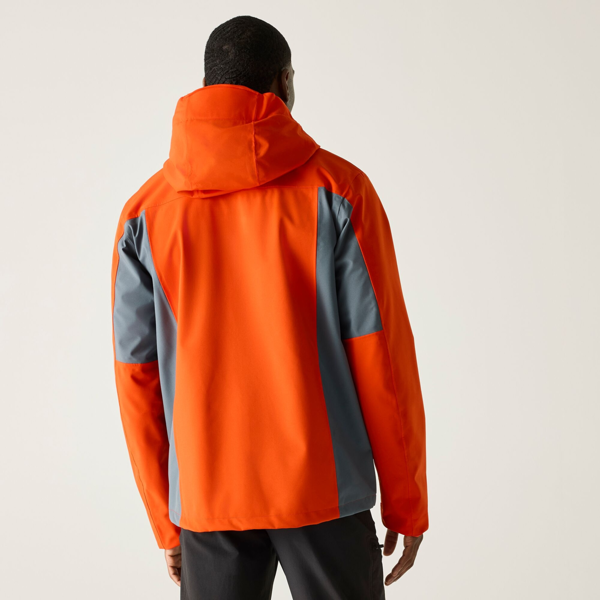 Regatta Mens Birchdale II Waterproof Jacket - Rusty Orange/Dark Storm