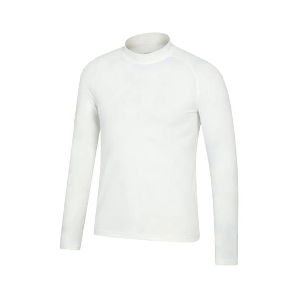 Mountain Warehouse Mens Plain Long-Sleeved Rash Top - White - 