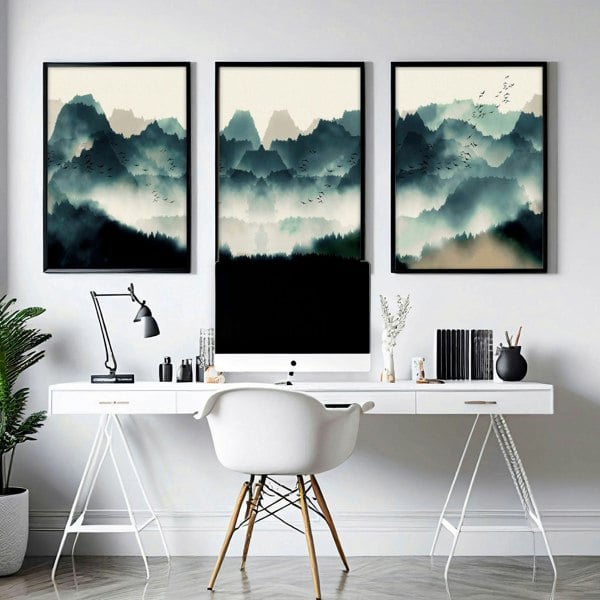 Wall decor for the office | set of 3 wall art prints