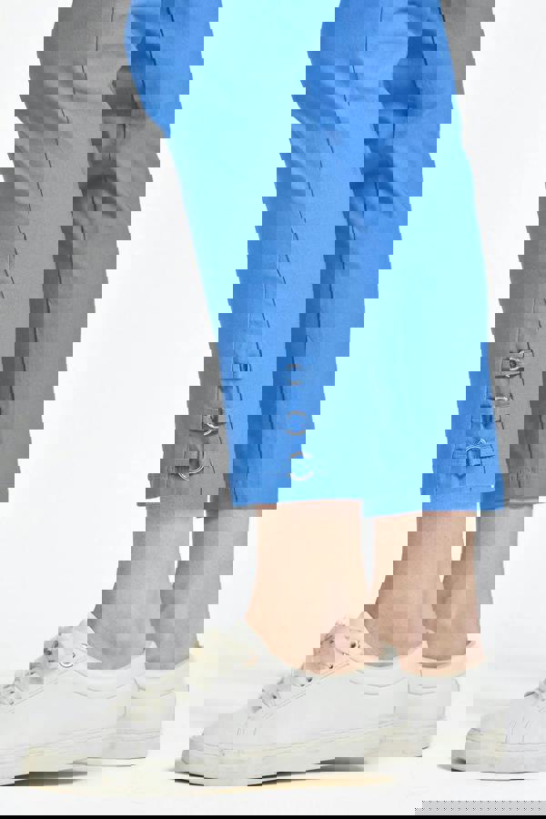 Mudflower Eyelet Detailed Bengaline Stretch Trousers