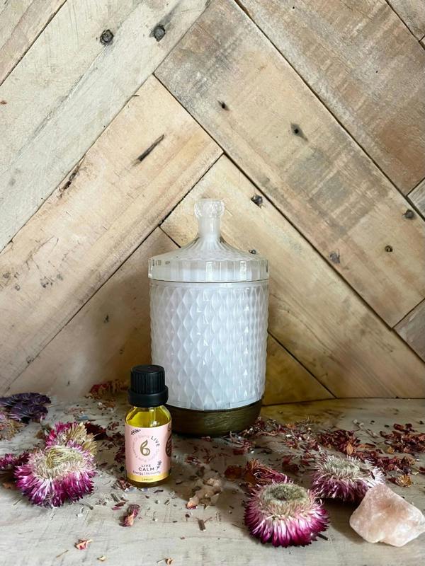 B Calm Aroma Diffuser with Live Calm Blended Essential Oil