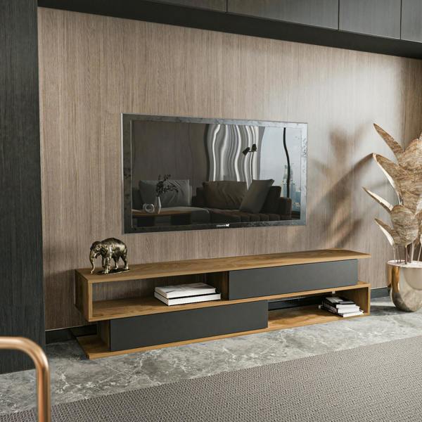 Decorotika Cortez Modern Tv Stand Tv Unit TV Cabinet for Tv's up to 72"
