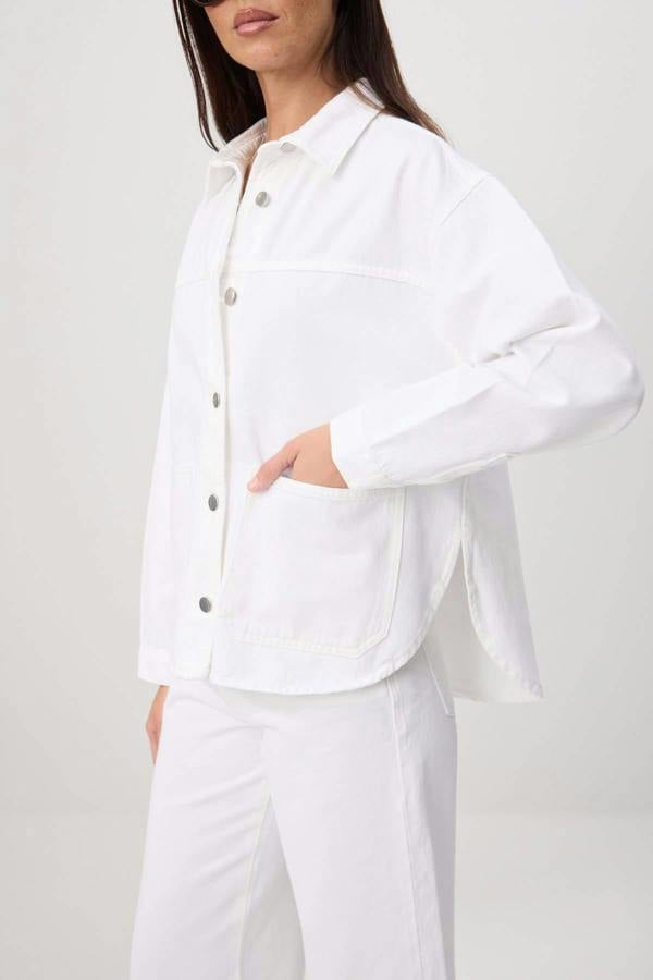 Shirt Collar Oversize Long Sleeve Denim Jacket