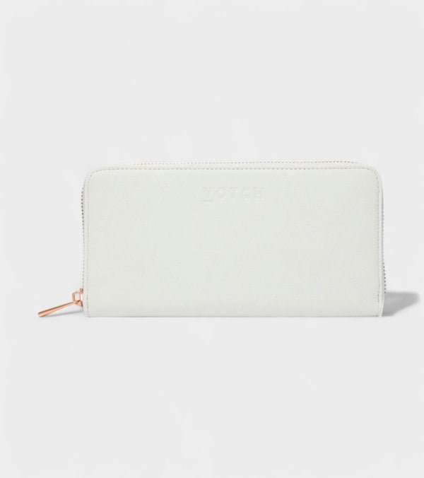 Votch AppleSkin Light Grey & Rose Gold Purse | Classic Essentials