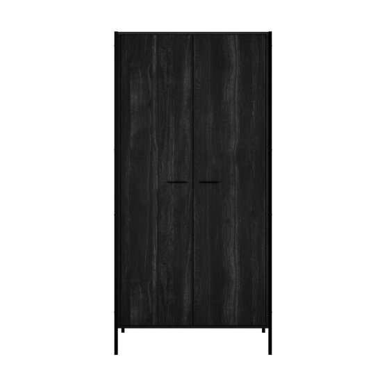 Wyld Haus Ireland Black Wood Effect 3 Door Wardrobe 1 Drawer