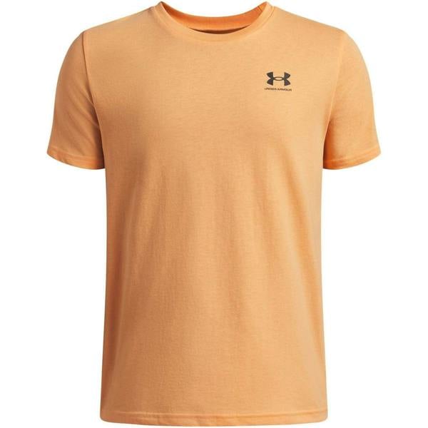 Under Armour Boys Logo Short-Sleeved T-Shirt - Orange/Black - 