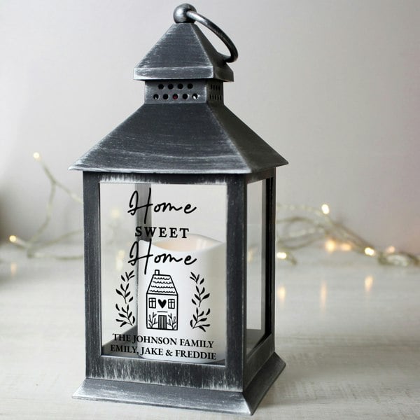 Personalised Memento Company Personalised Home Black LED Lantern