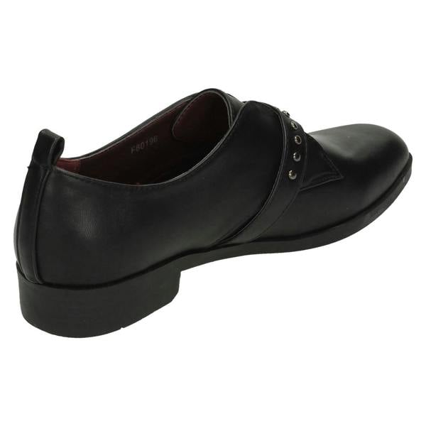 Spot On Ladies Spot On Low Heel Buckle Strap Shoes