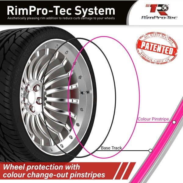 Rimpro-Tec Alloy Wheel Protector with Pink Pinstripe