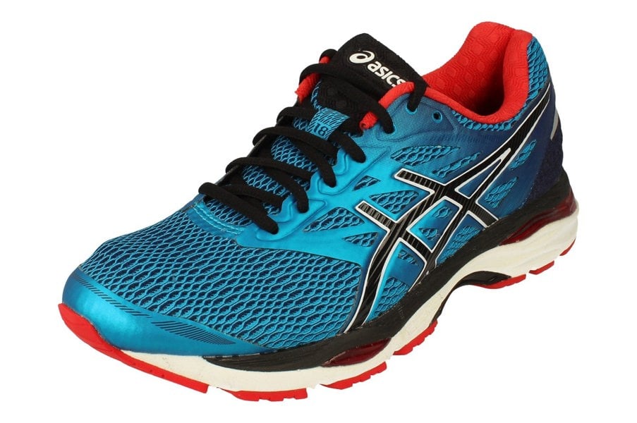 Asics Gel-Cumulus 18 Mens T6C3N 4190 4190 - Island Blue Black Vermilion 4190 - Photo 0