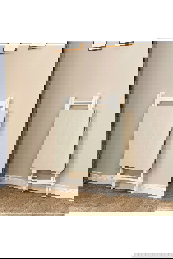 Living and Home 3pcs 100cm Folding Table and 2 Chairs Set Indoor Outdoor Kitchen Dining Set Furniture