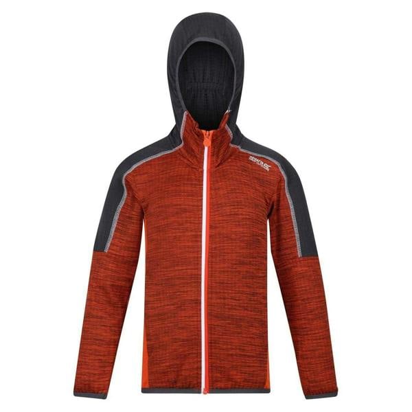 Regatta Childrens/Kids Burnton Raglan Hoodie - Blazing Orange/Rusty Orange - 