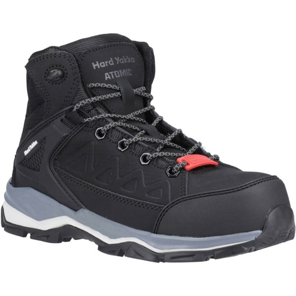 Hard Yakka model Atomic PR Hybrid Side Zip Safety Boot Unisex in Black