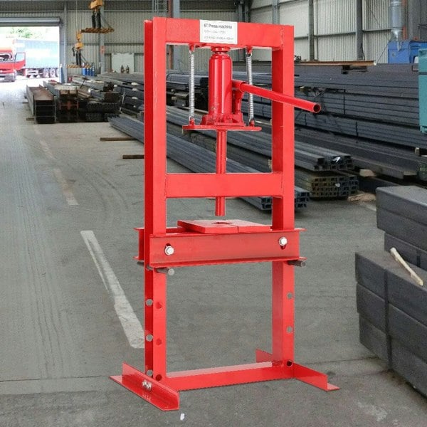 6 Ton Hydraulic H-Frame Shop Press Adjustable Working Table Workshop Presses Living and Home