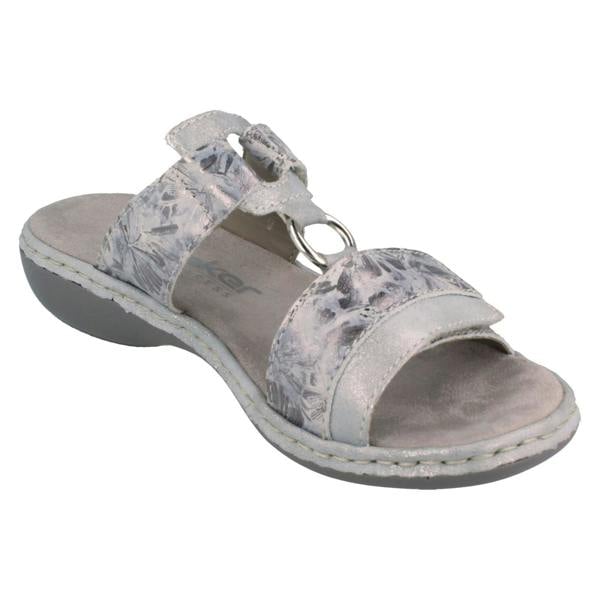 Rieker Ladies Rieker Casual Adjustable Mules 659X6