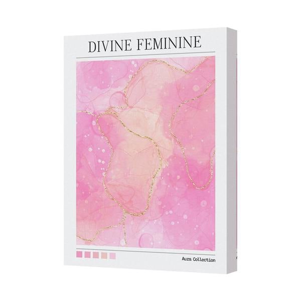 Benjamin Tate Design Divine Feminine Pink Abstract Canvas Art Print Aura Collection