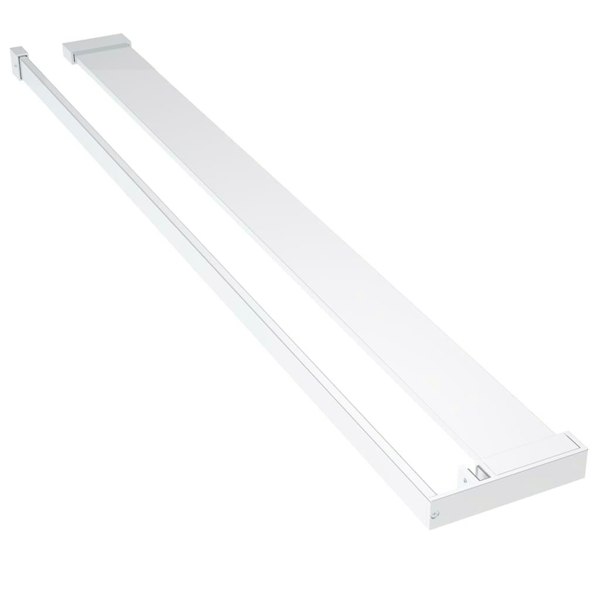 Berkfield Walk-in Shower Wall with Shelf Chrome 90x195 cm ESG Glass&Aluminium