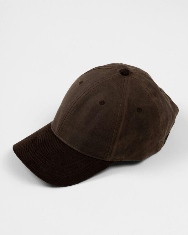 Steel & Jelly Chettle – Brown Cord & Waxed Cotton Cap and Check Scarf Set