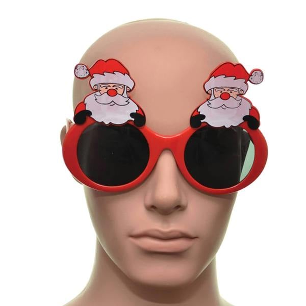 Red Santa Novelty Glasses Christmas Fancy Dress Accessory for Kids and Adults image 1