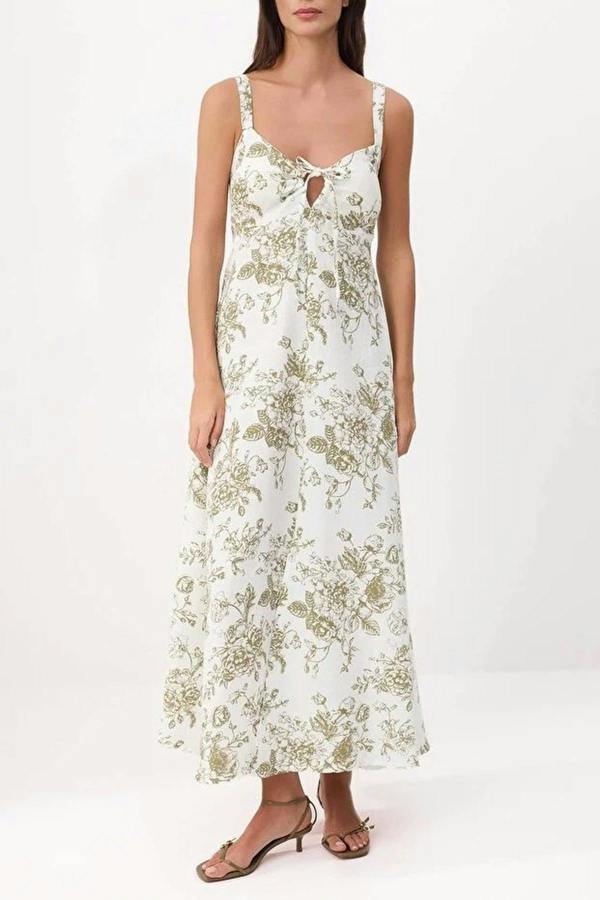 WOVCOR Linen-Look Woven Dress