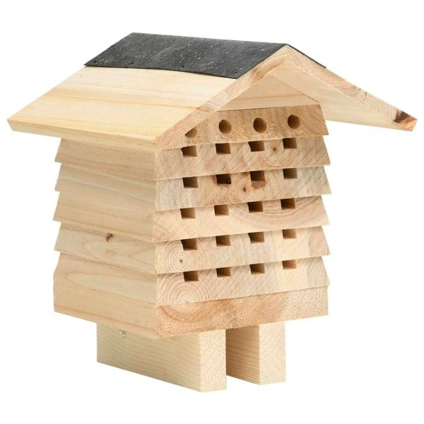 Berkfield Bee Hotel Solid Firwood 22x20x20 cm