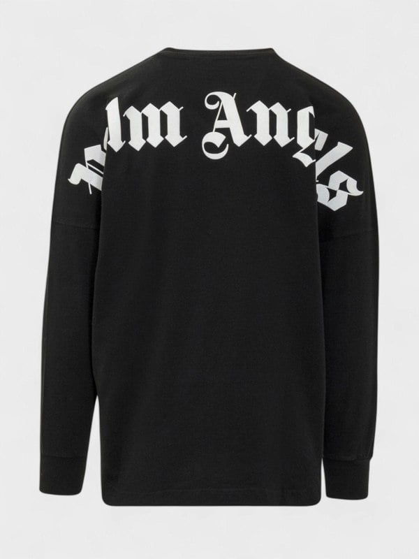 Palm Angels Classic Logo Over Tee 'Black/White' - Supplied FashionPalm Angels