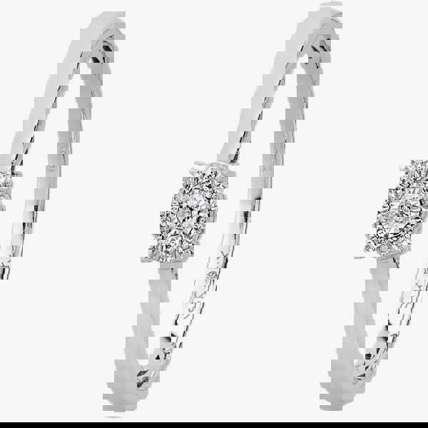 T. H. Baker 9ct White Gold 0.05ct Diamond Cluster Ring TH011222R